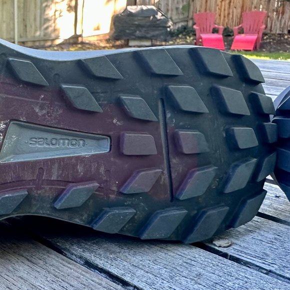 SALOMON SENSE RIDE 4 - SIZE 7 W's - COLOR Wine Tasting / Quiet Shade / Ebony - Picture 7 of 9